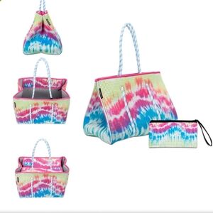 Neoprene Tote Beach Diaper Work Travel Bag (Tie Dye)